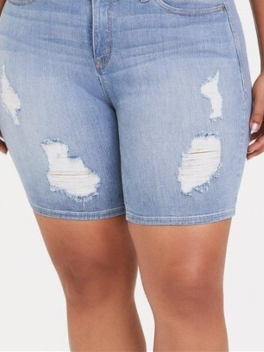 Torrid 'Feel The Fit" Tummy Control Distressed Bermunda Shorts Sz.12